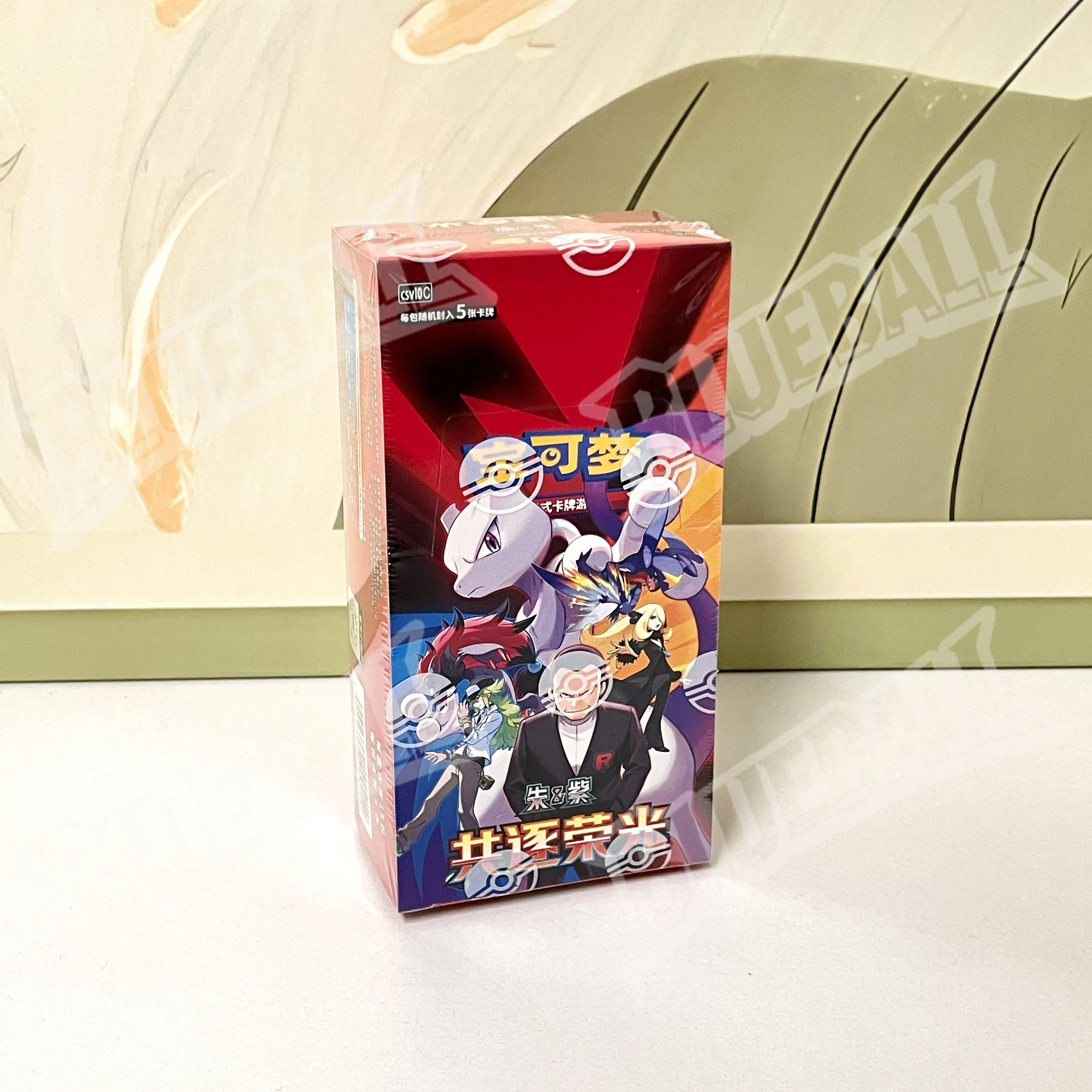 Original Pokémon Scarlet Violet Gem Pack Vol6 Thin Box TCG Sammelkarten Vereinfachte Chinesische Version Spielzeug Geschenk