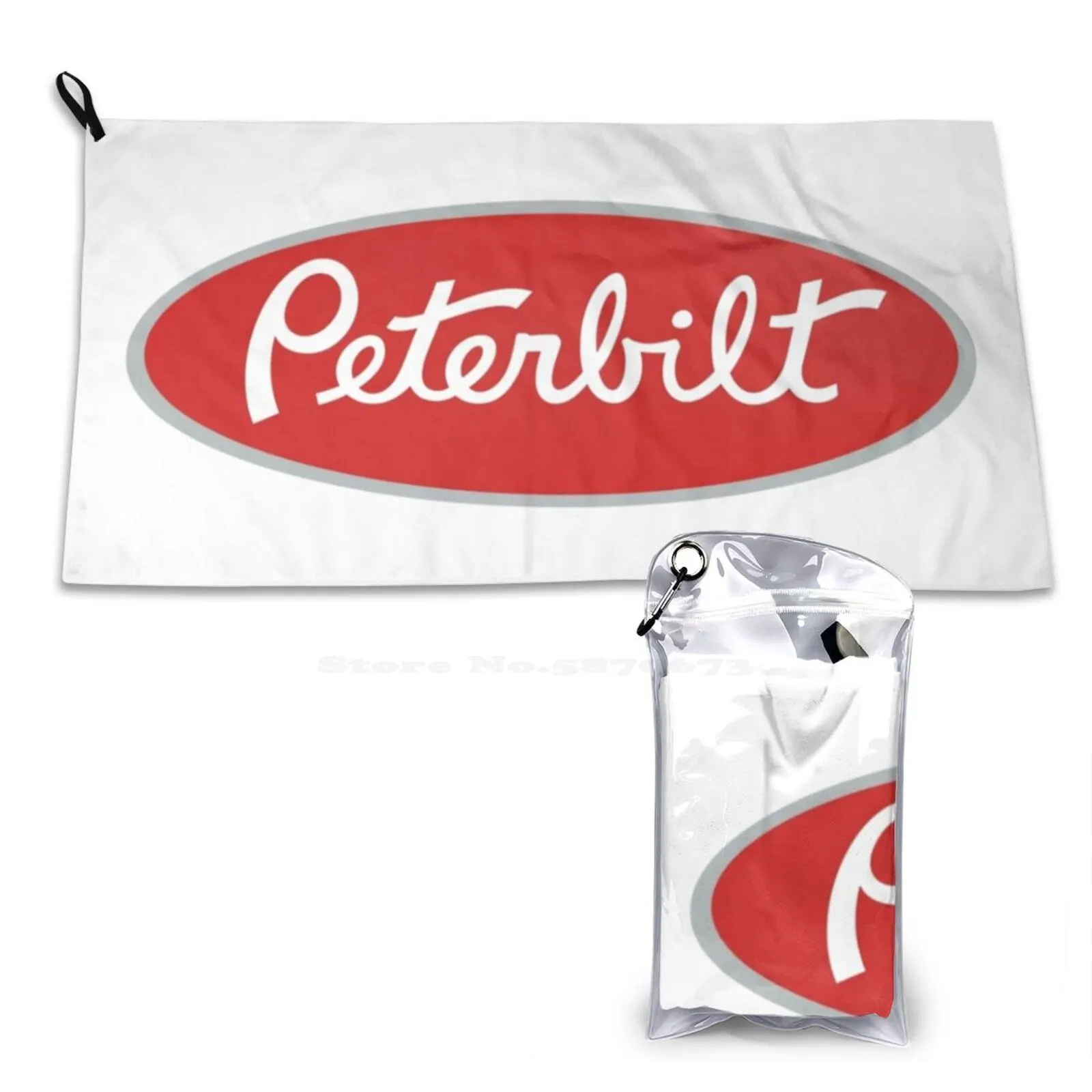 Peterbilt Truck Best Collection Soft Washcloths Face Towel Transportation Truck Farmer Enginer Buses Happy