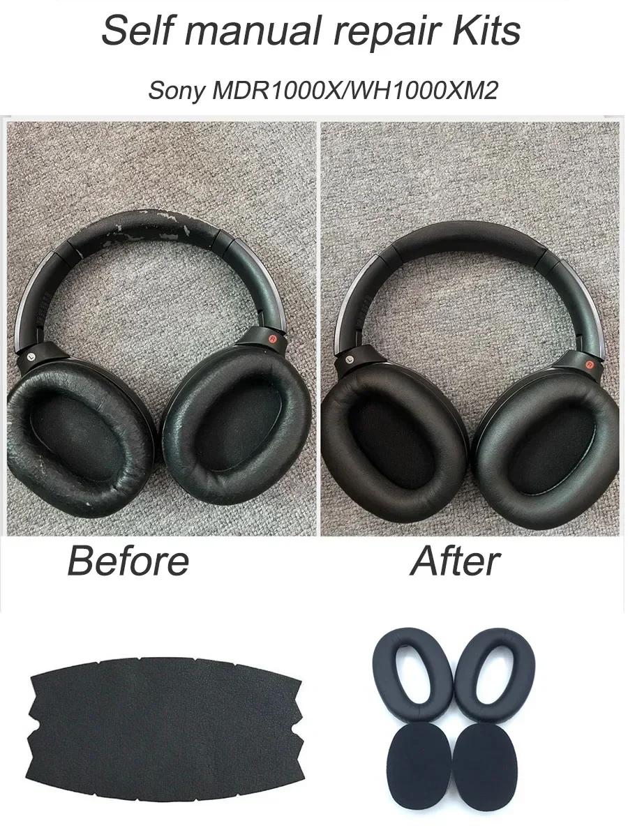 

Replacement Ear Pads for Sony WH-1000XM2 MDR1000X Headphones Headset ,Ear Cups Earmuffs，Ear Cushions，Earpads