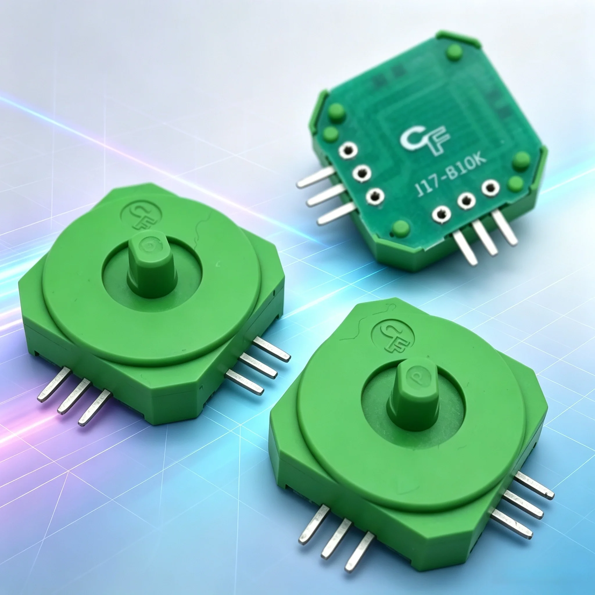 10pcs J17-B10K Joystick Switch Potentiometer for Handheld Game Console PSP Rocker Buttons - Gaming Joystick Switches Pack