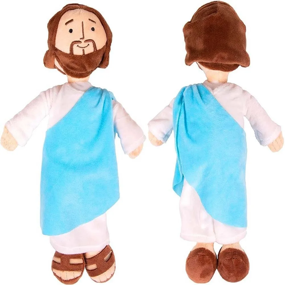 Decorazione bambola educativa Cristo divano religioso decorazione peluche cuscino peluche Gesù bambola di peluche Vergine Maria