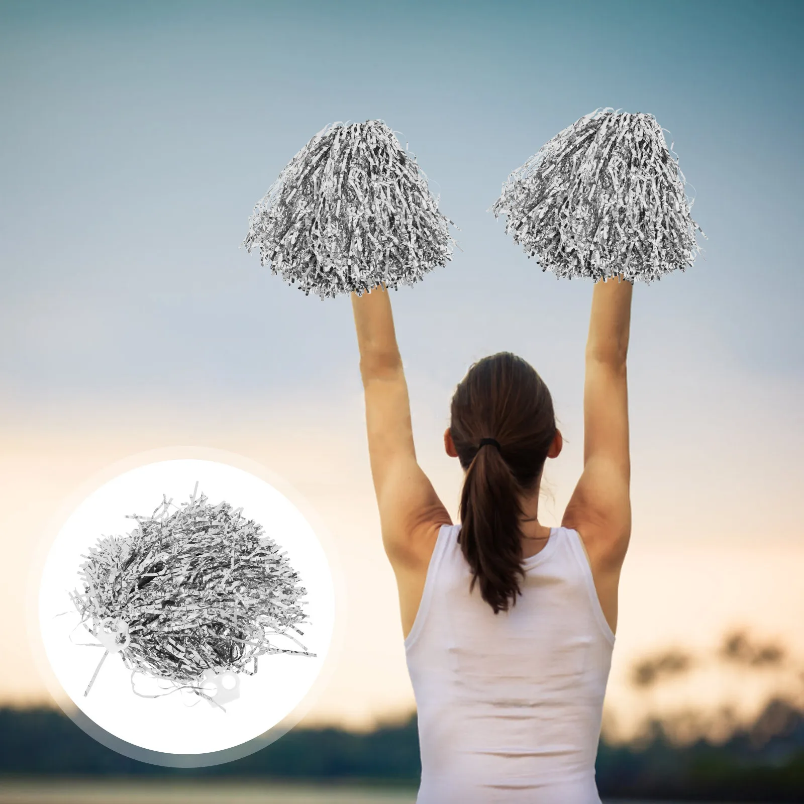 

10 шт. помпоны для болельщиков, яркие цвета, универсальные, идеально подходят для школьных соревнований, спортивных мероприятий, товары для вечеринок, помпоны для спорта