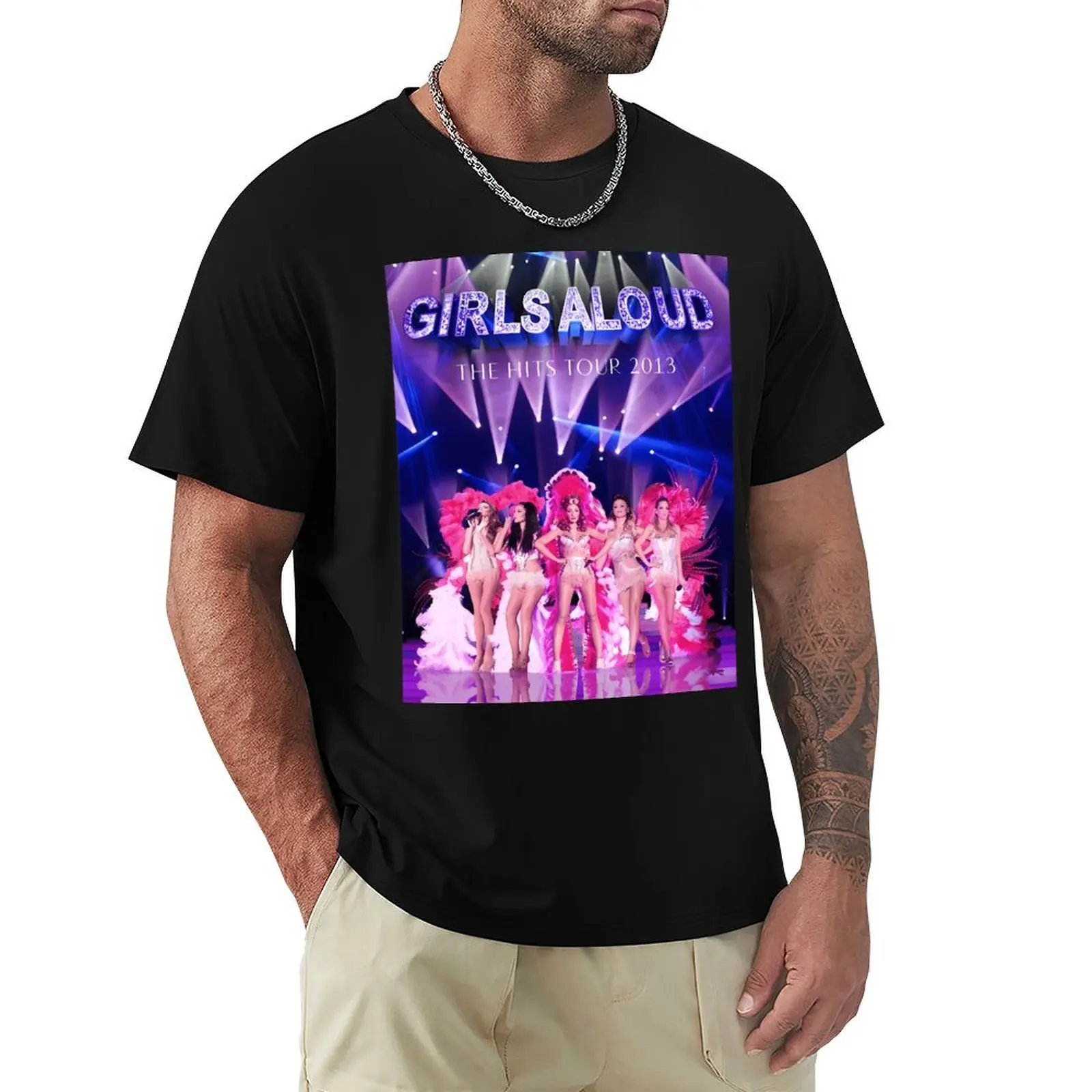Girls aloud The hits tour 2013 T-Shirt Lightweight Basic Short Sleeve Shirt
