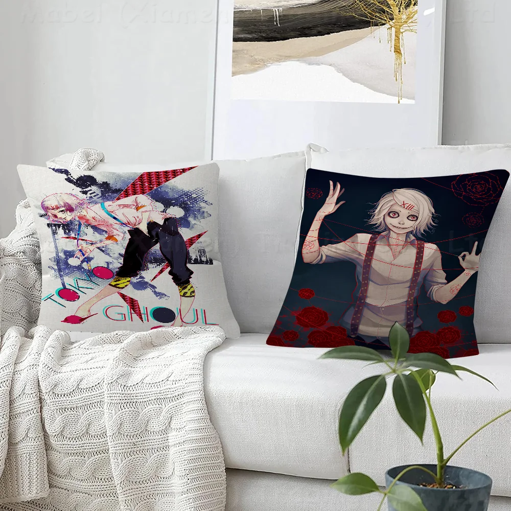 Tokyo Ghoul Suzuya JuuzouCushion Cover Inches Farmhouse Decor Home Throw Pillow Covers For Couch Decorations