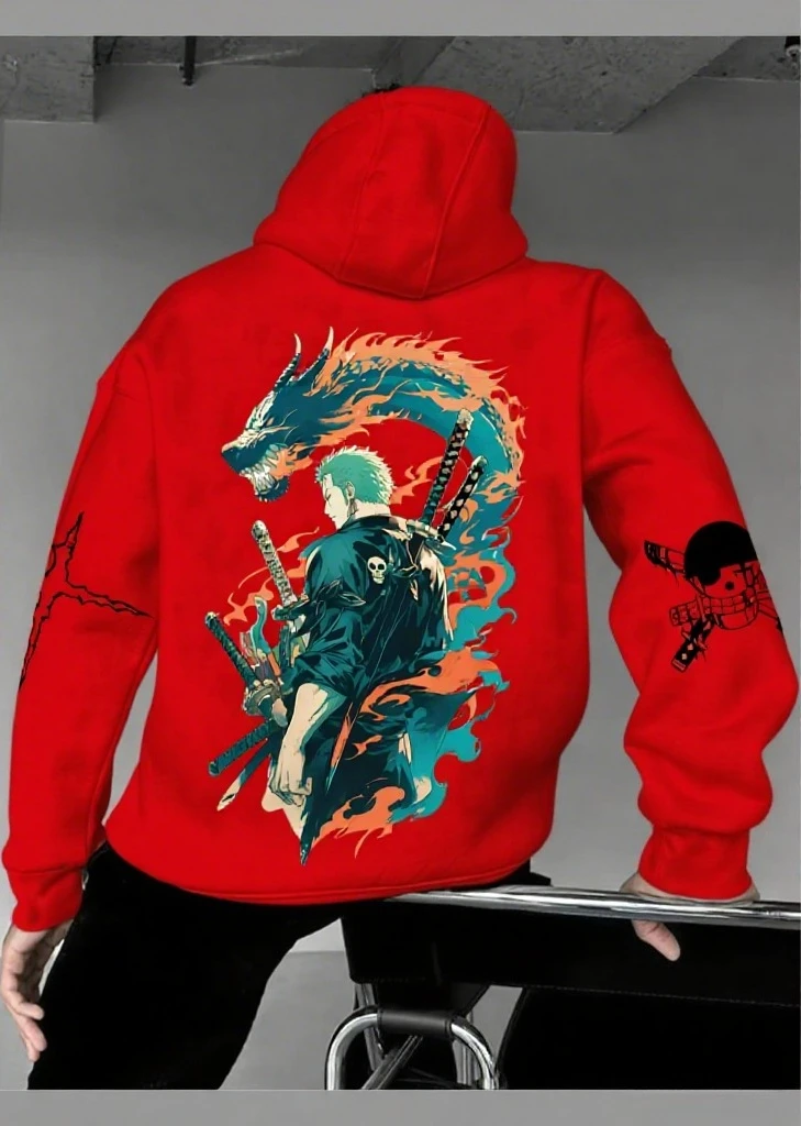 

ONE PIECE Japanese Animation Pure Cotton Casual Sports Autumn and Winter Men's and Women's Multi-color Parent-child Sweater