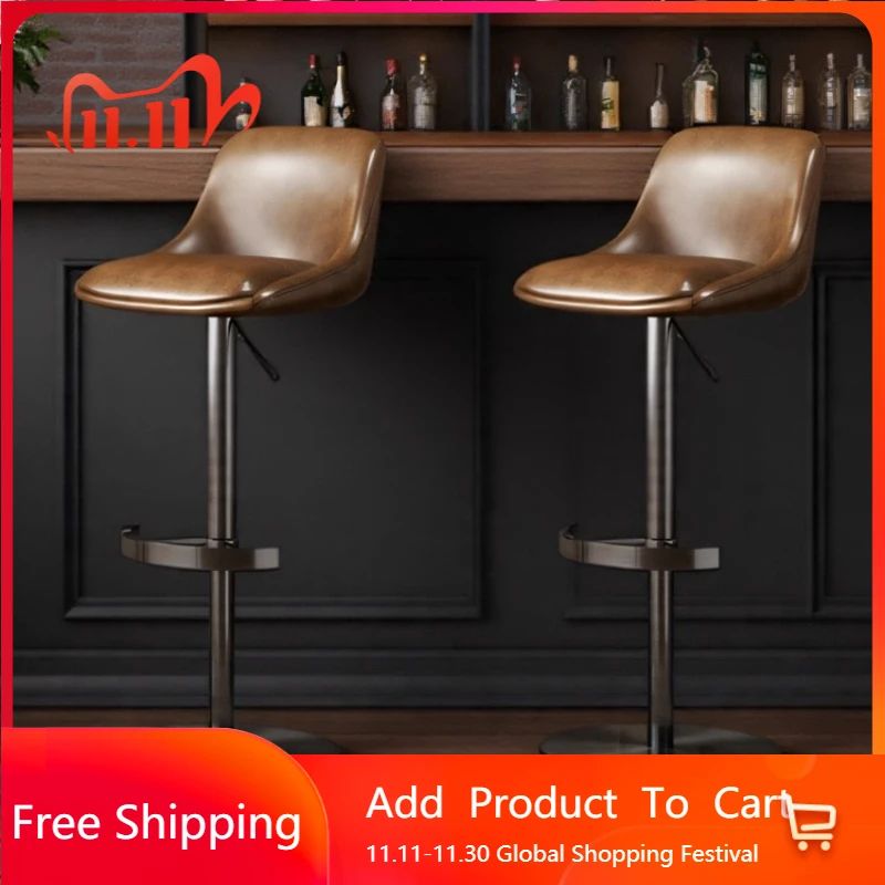 

Ultralight Relaxing Bar Stools Designer Luxury Italian Unique Nordic Sturdy Bar Stools Personalized Library Muebles Furniture