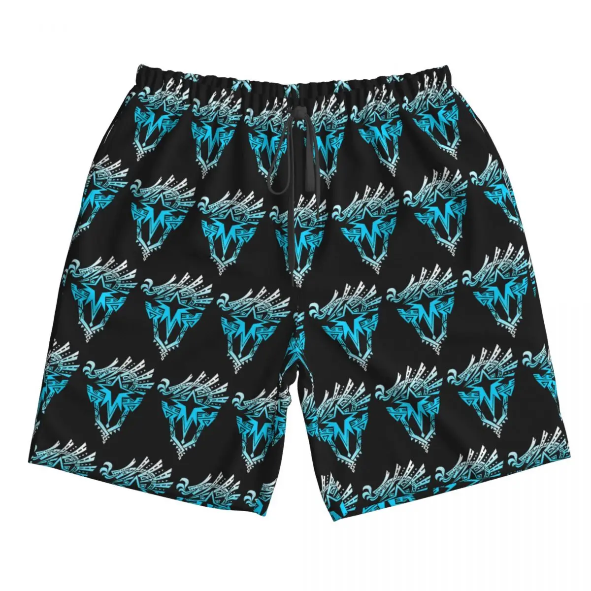 

Monster Hunter World Iceborne Logo Trunks Beach Board Shorts Casual Quick Dry Swim Summer Men Pants