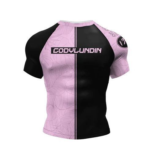 Imagen 2 del producto Cody Lundin Impresión Digital 3d alta calidad Fitness al aire libre correr alta elasticidad brasileño Jiu Jitsu masculino Mma Rashguards