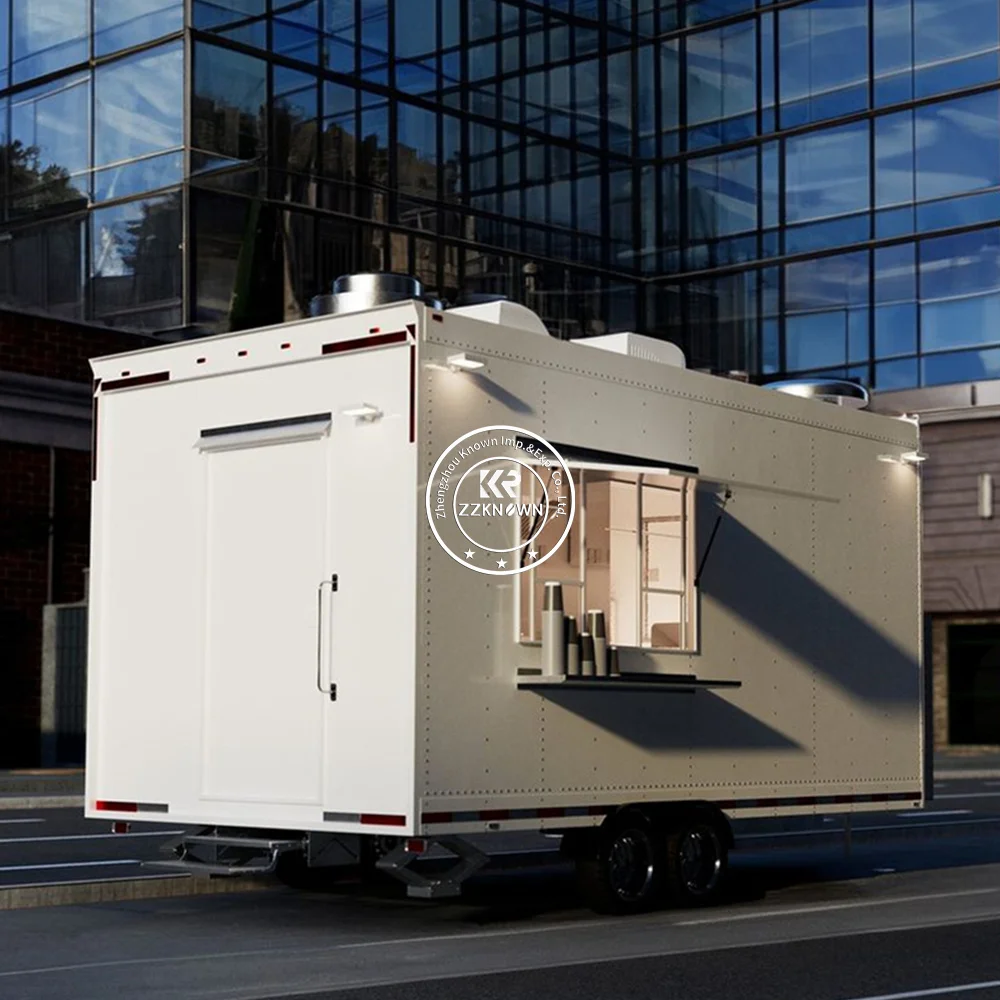 2025 Custom Size Grill Equipment Food Trailer Fast Food Trailer Mobile Tacos Truck Ice Cream Cart BBQ Food Truck