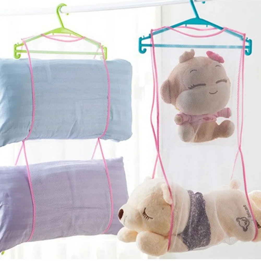 شبكة تجفيف الغسيل متعددة الوظائف قابلة للطي للوسائد والألعاب، والعناية بالأقمشة، وحقيبة شبكية منظمة موفرة للمساحة - مثالية لـ H
