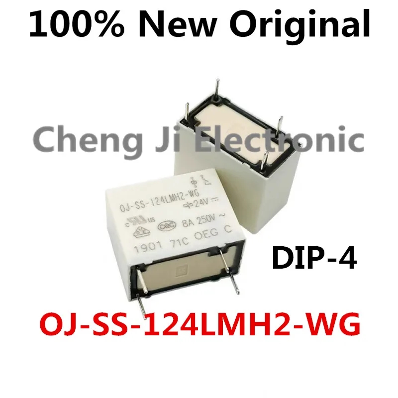 

5-10PCS/Lot OJ-SS-124LMH2-WG DIP-4 8A OJ series new original relay OJ-SS-124LMH2