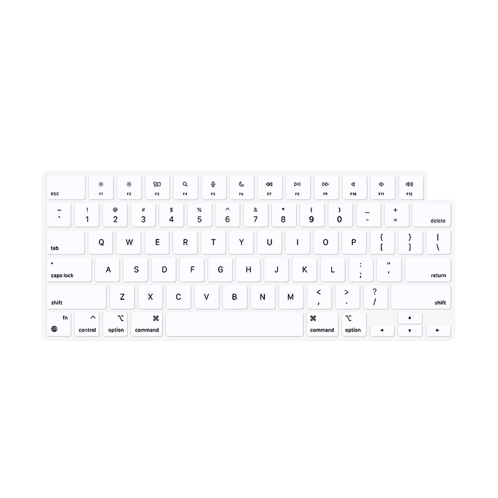 Capa de teclado para macbook air & pro m3 m2 m1 15.3 