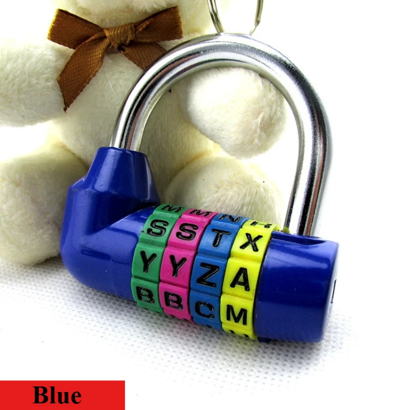 Combination Padlock 4Letters Code Lock for Cabinet Suitcase Luggage Bicycle GYM Locker Rarelock