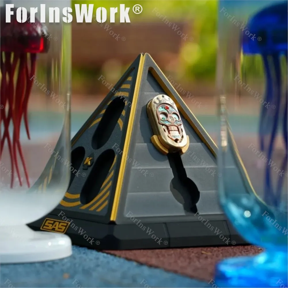 SAS EDC Starsgear Art Studio latón Damasco Fidget Metal Gear Fidget escritorio de oficina Gadgets juguete para adultos