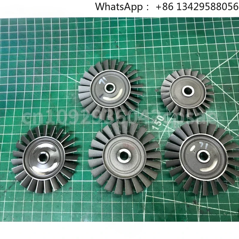 Turbojet Engine Turbine Wheel, Inconel 713C Outer Diameter 54mm/66mm/70mm/91.5mm for W54/KJ66/GR180 Large Quantity Customization
