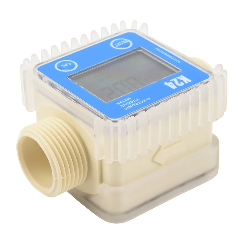 

B23B Digital Lcd K24 Flow Meter Turbine Fuel Flow Tester For Chemicals Water Sea Liquid Flow Meters Measuring Tools