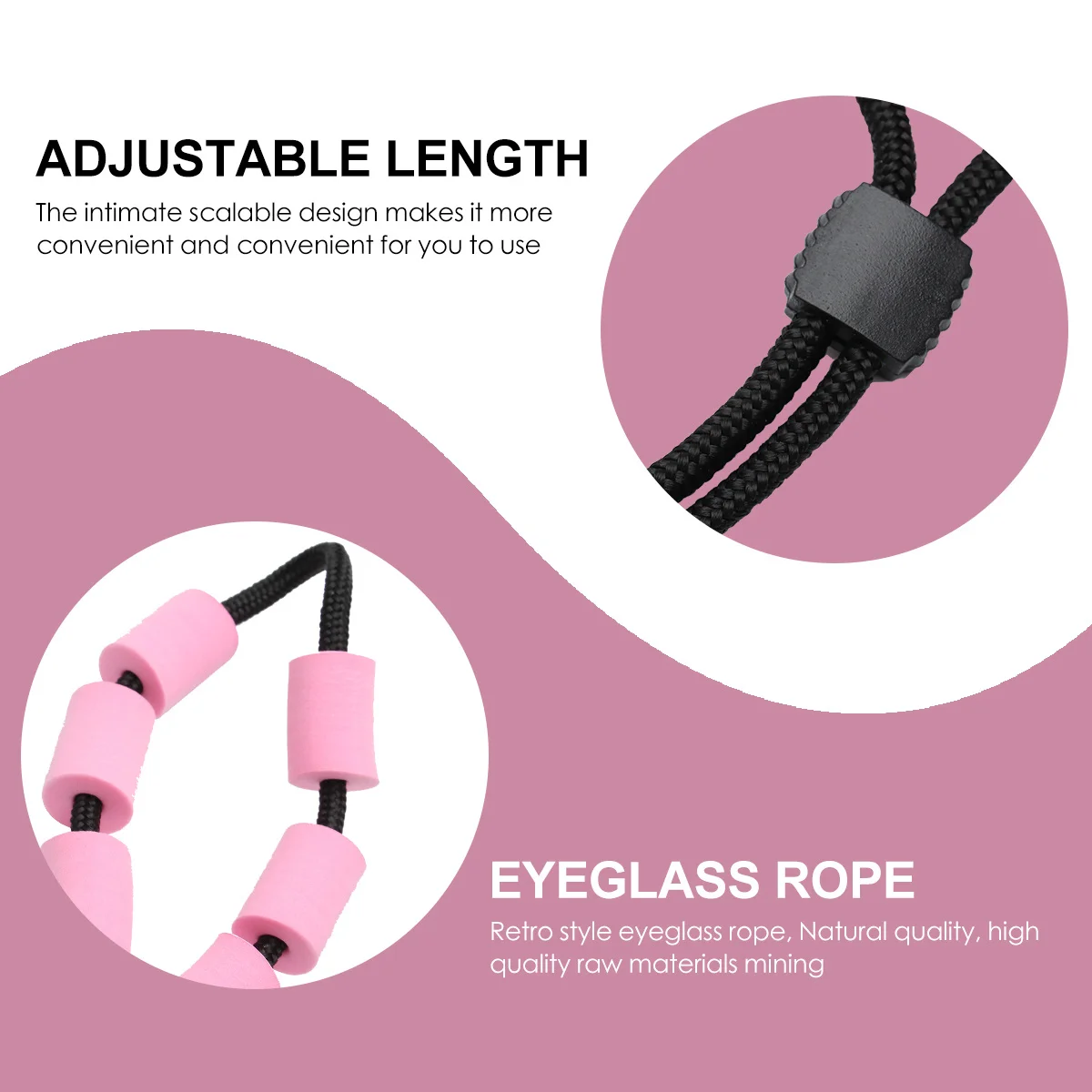

Scalable Glasses Rope Sports Glasses Lanyard For Swimming Water Sports Floating Eyewear Strap Adjustable Eyeglass Hanging Cord