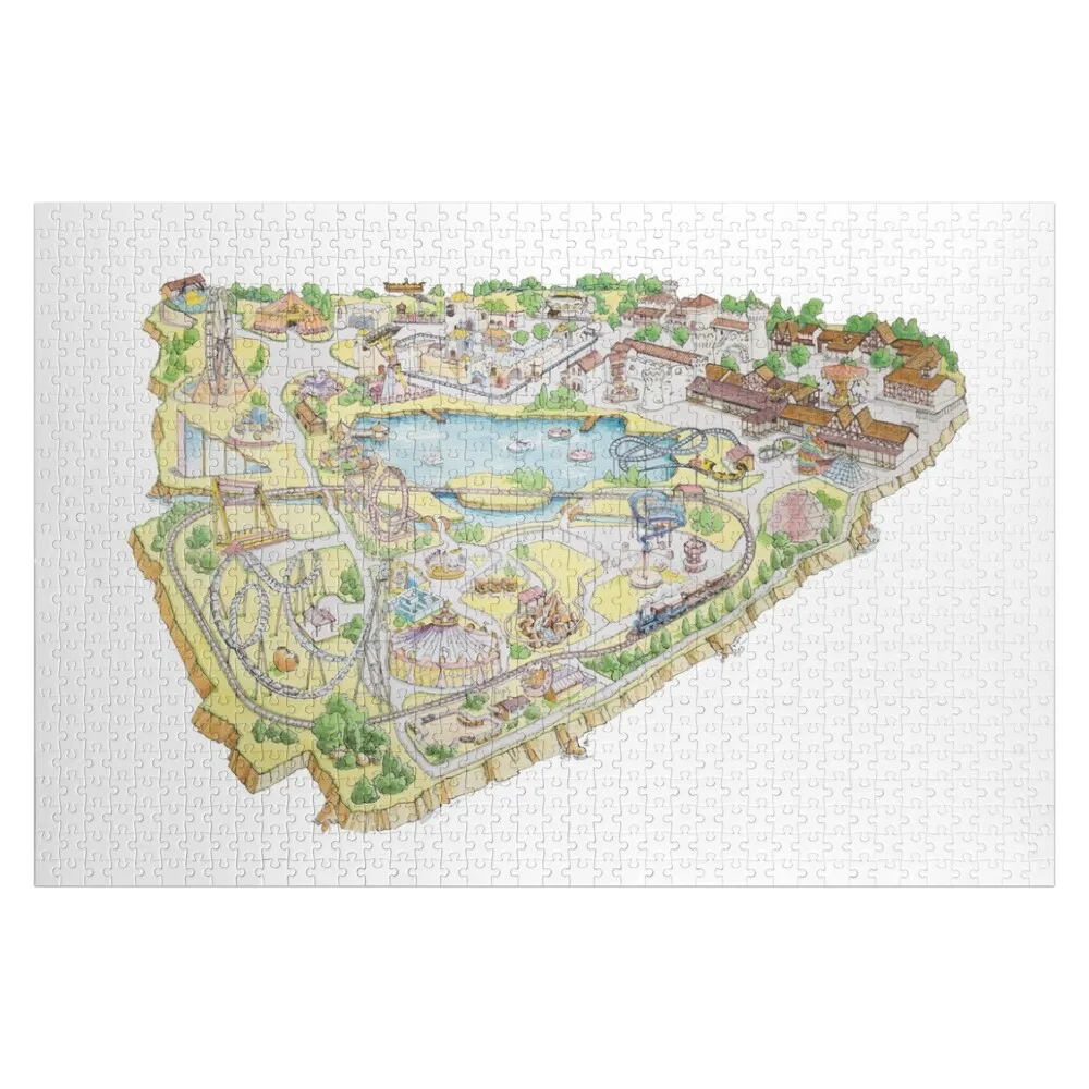 

Pleasure Island Cleethorpes 1997 Park Map Jigsaw Puzzle Customized Photo Personalized Gift Custom Child Personalized Toys Puzzle