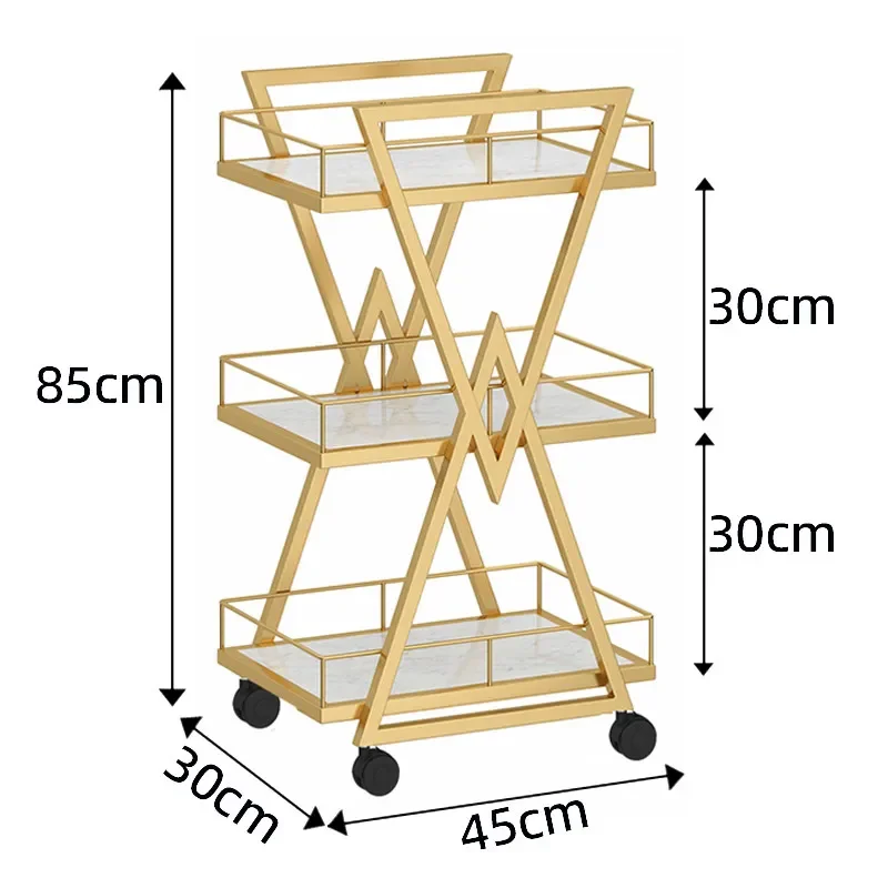 High-end beauty salon special trolley Internet celebrity manicure rack tool cart hair tattoo embroidery cosmetics storage rack