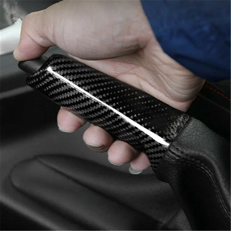 Universal Gloss Black Car Handbrake Grips Cover Interior Trim For BMW E46 E90 E92 E39 E60 F30 F34 F10 F20 F32 F80