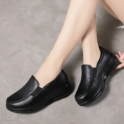 Leather Women's White Casual Woman Vulcanize Sneakers Breathable Sport Walking Running Platform Flats Shoes8029