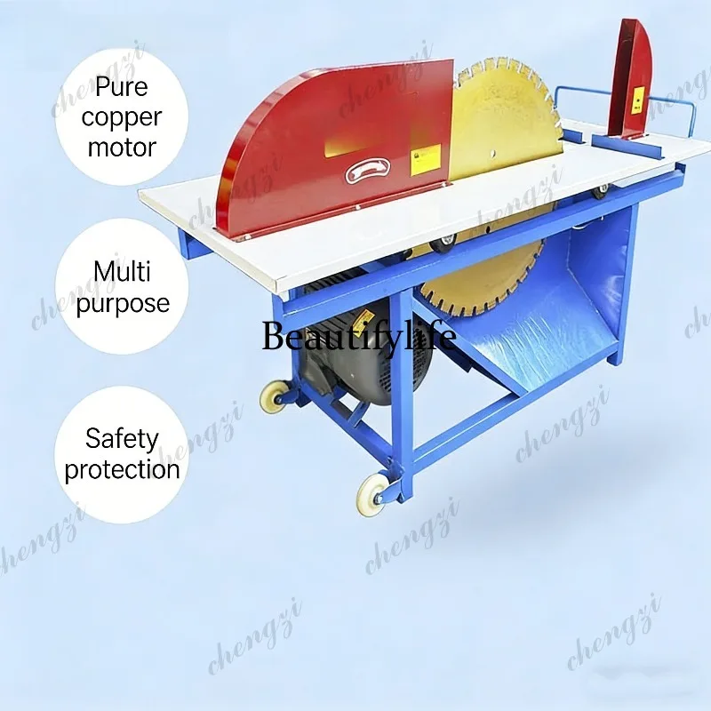 81 Model Aerated Block Circular Saw Electric For Lightweight Brick Foam Block Concrete Block Cutting Bench Type With Saw Blade