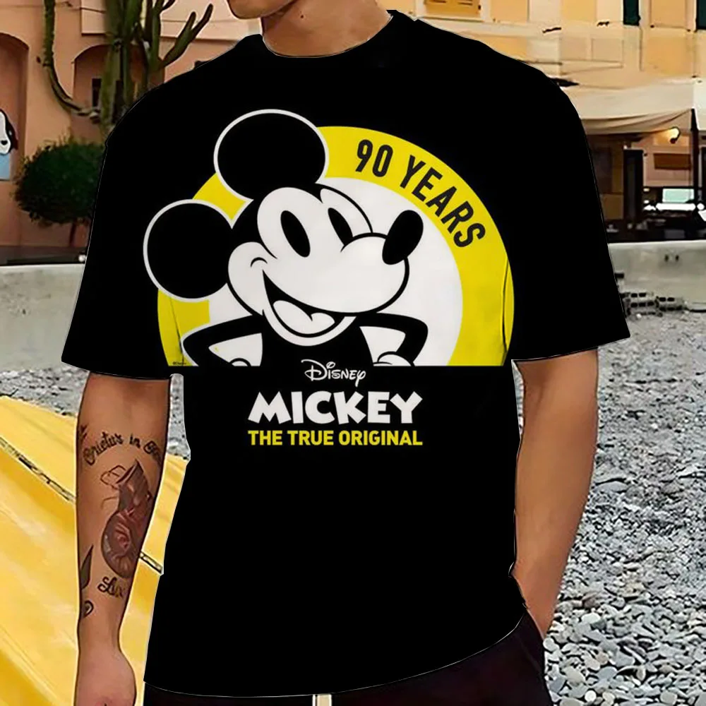 Miniso Men Disney Mickey Mouse t-shirt Summer Boy Street Fashion Casual Sports allentato O collo Quick Dry abbigliamento manica corta Kid