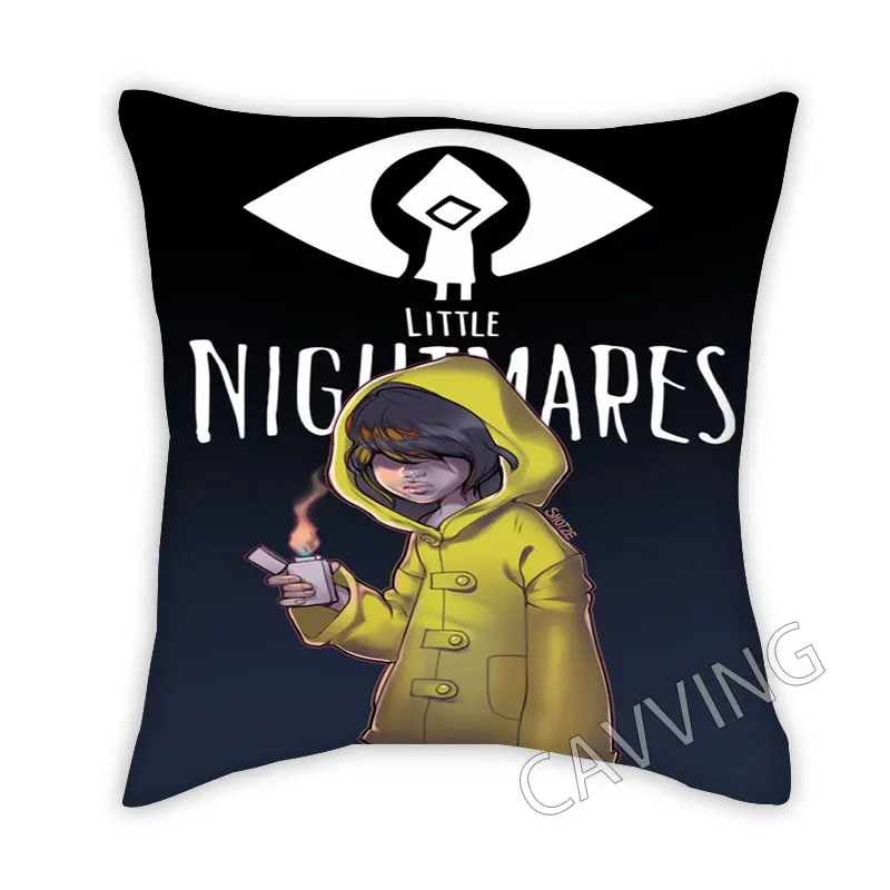 

Little Nightmares 3D Printed Polyester Decorative Pillowcases Throw Pillow Cover Square Zipper Cases Fans Gifts Home Decor H02