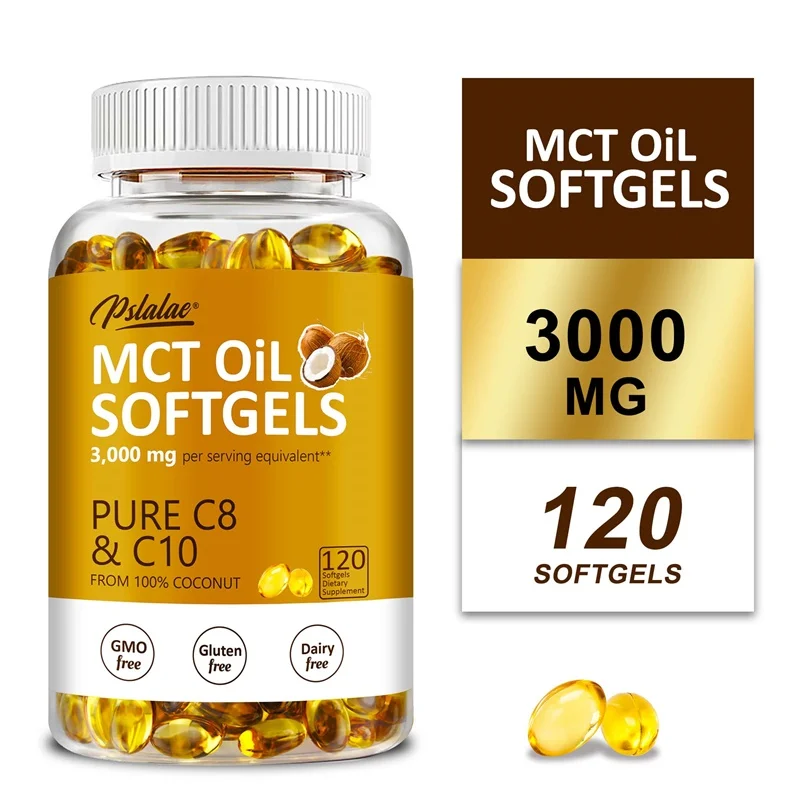 

MCT Oil Softgels - Supports Energy and Mental Clarity, Appetite Suppressant, Improves Digestion and Promote Intestinal Health