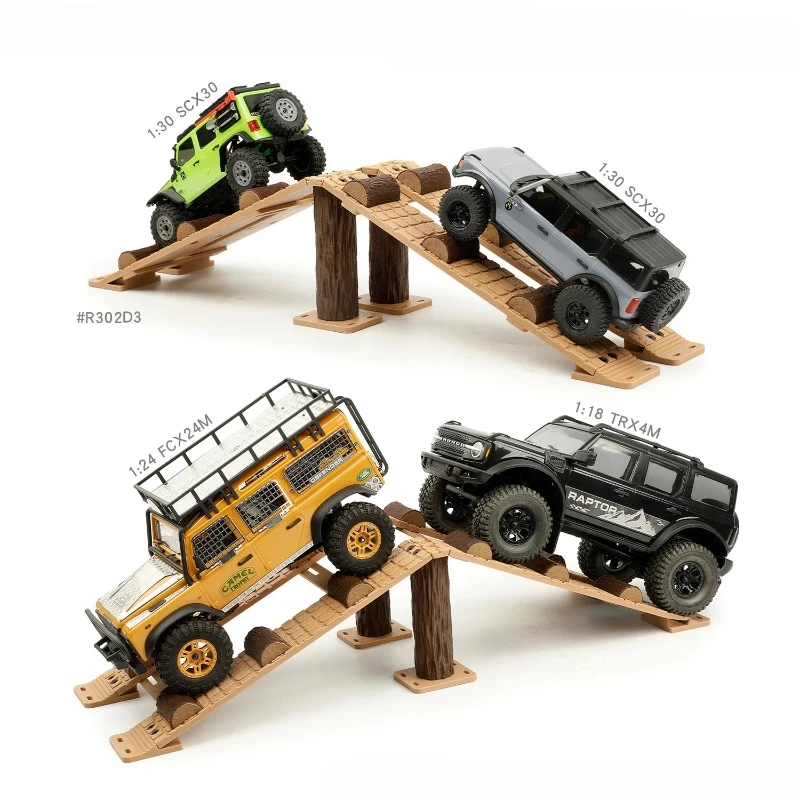 Simulate A Semi-circular Steep Slope Obstacle Track for 1/24 1/30 RC Crawler Traxxas SCX30 Diy Parts view 2