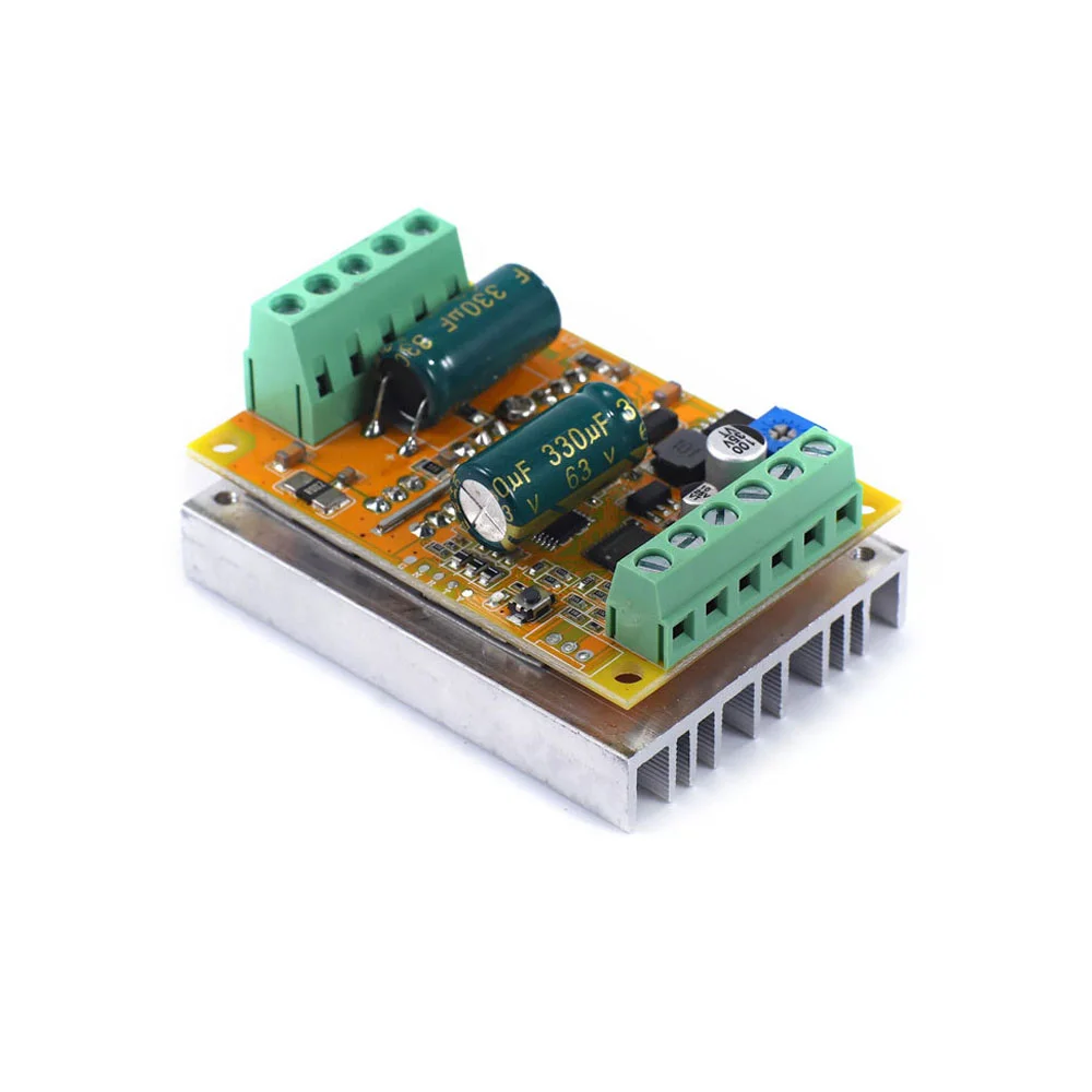 

DC6.5-50V 380W 16A BLDC Three Phase DC Brushless Motor Controller PWM Motor Speed Controller Driver Board without Hall Sensor