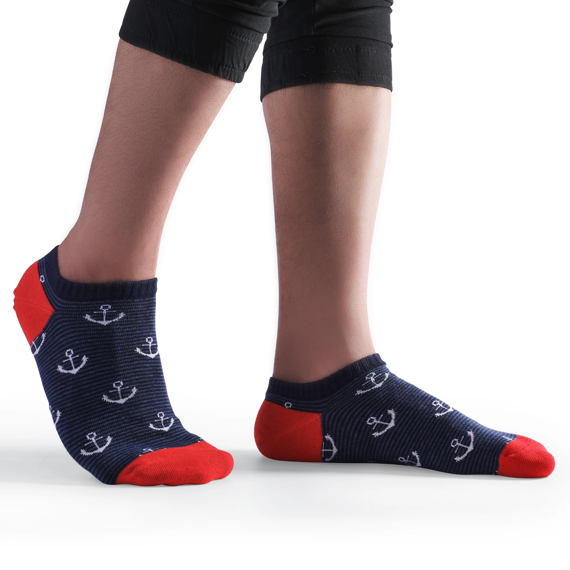 5 Pairs Low Cut Men Socks Solid Color Stripe Breathable Cotton Socks Sport Short Socks Women Men Funny Ankle Socks