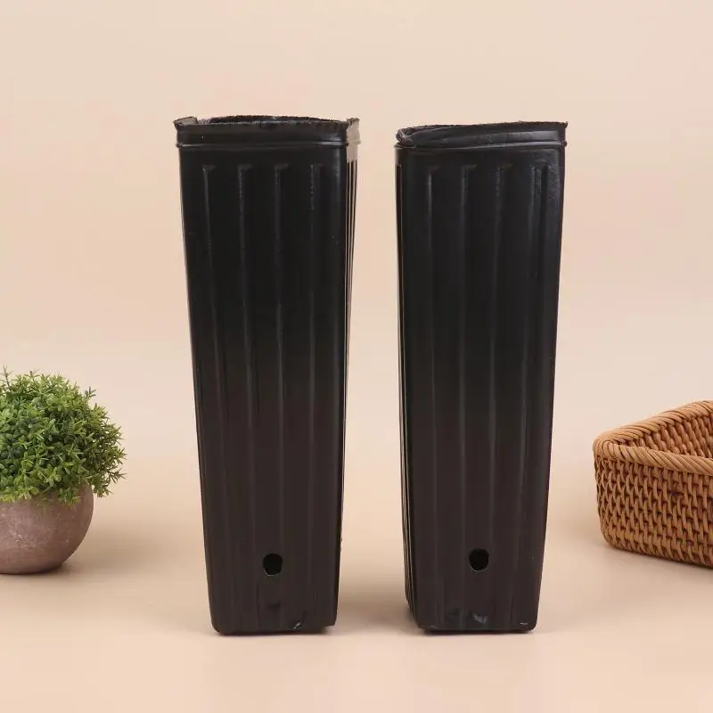 Reusable Plastic Deep Nursery Pots for Seedlings with Ventilation Drainage Lightweight Planters for Indoor Outdoor Gardening