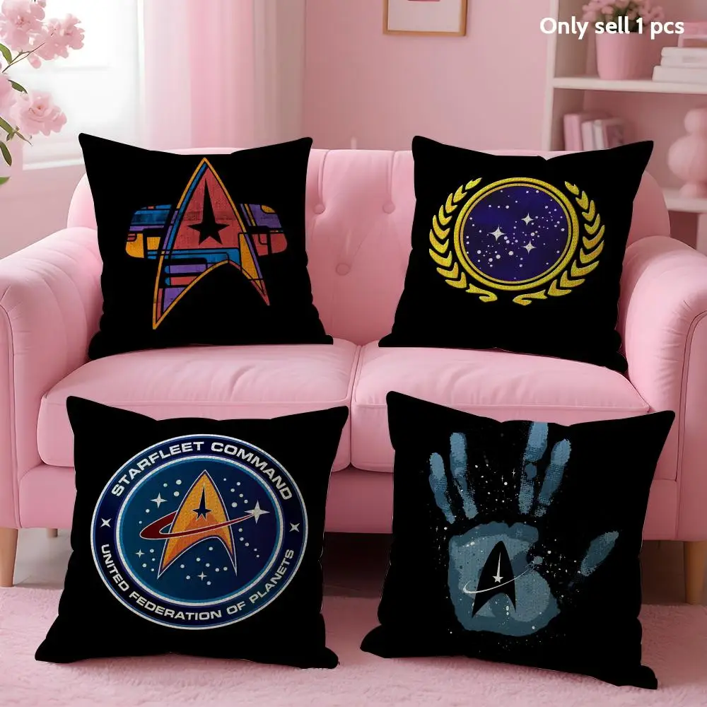 S-Star T-Trek Ship Movie Cushion Cover Decorative Linen Throw Pillow Case Soft For Bed Sofa Car Home Decor