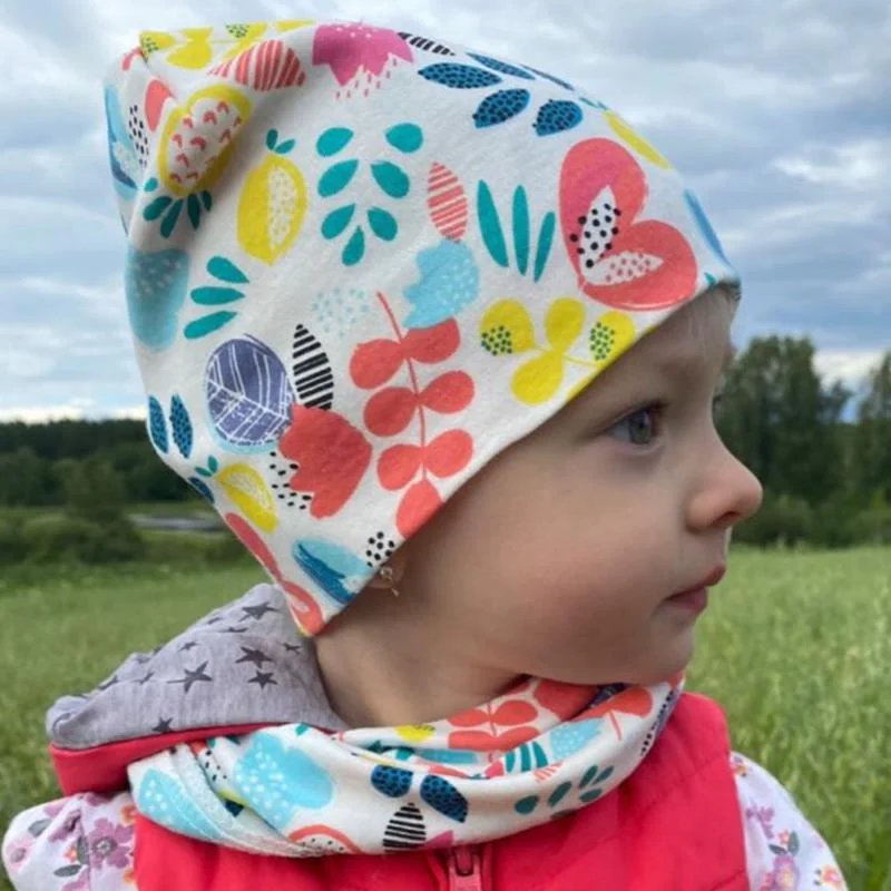 new cotton hat for girls toddlers cap scarf set hat for boys outdoor baby hat cap spring autumn beanies hats for kids