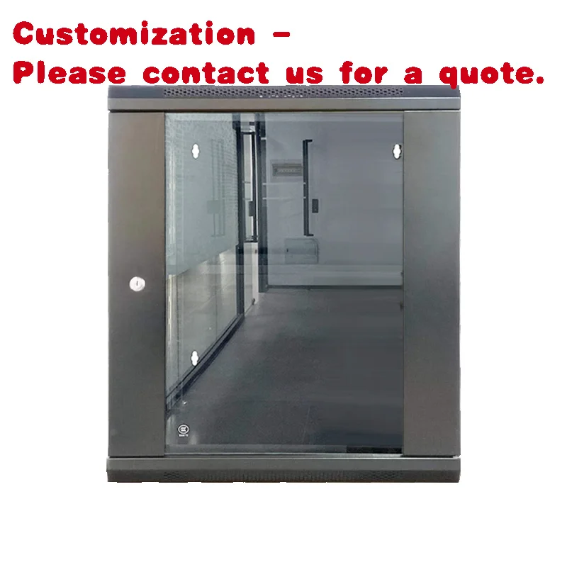 custom.12U DDF Metal Server Rack Cabinet 42U Height 6U 4U 9U Capacity 19 Inch Wall-Mounted CCTV Internet Cabinets Data C