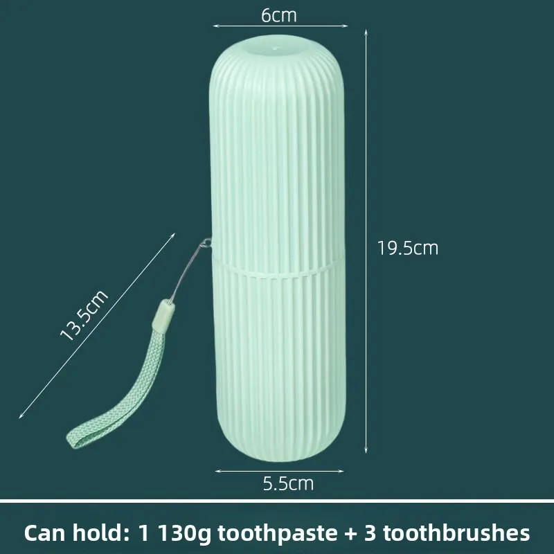 

Портативный дорожный стакан для зубной щетки с контейнером для хранения, креативные принадлежности для ванной комнаты, пластиковый стакан для зубной пасты в мультяшном стиле для пары