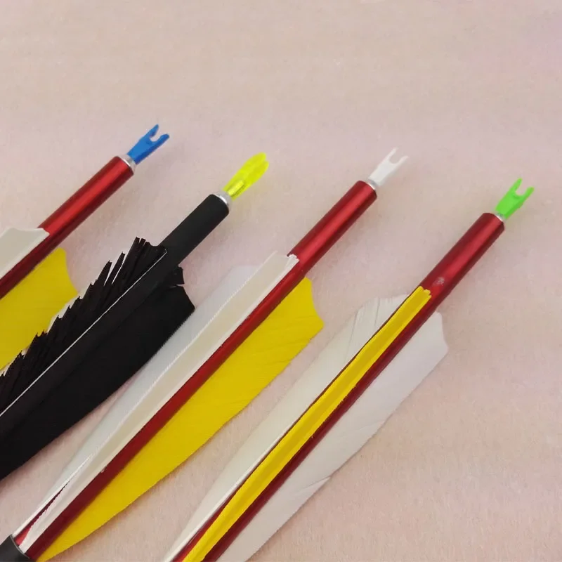 Puntas de flecha de 50 piezas, inserto de cola ID de 4,2/6,2mm, Pin de plástico para caza, accesorios de tiro