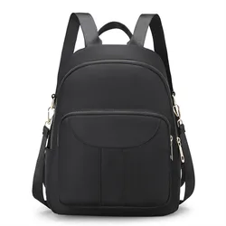 Women Backpack Casual Leisure Solid Color Multifunction Computer Travel School Bags for Teenage Girls Female Shoulder Bag