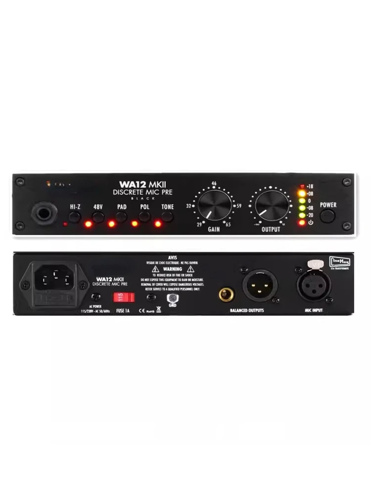 For Wa12 MkII Black Microphone Amplifier Studio Anchor Live Streaming Karaoke