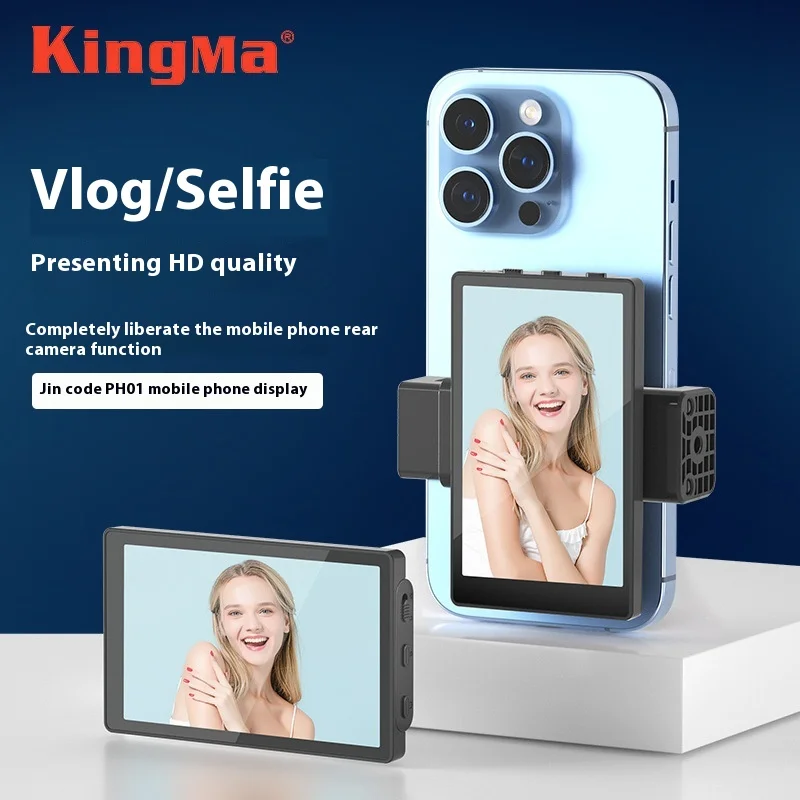 The New 2024 Mobile Phone Selfie Mirror Display Screen For The Apple Rear Camera To Take Photos Magnetized Mobile Phone Clip