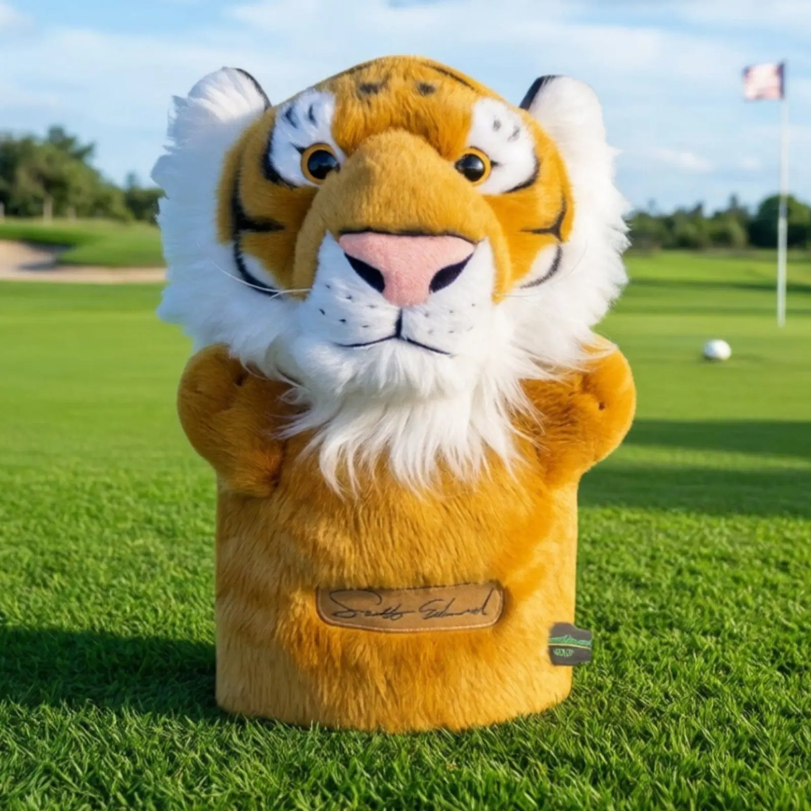 

Wildlife Golf Club Cover Scratch Protection Tiger Head Cover Tiger Golf Headcover Cute Design Sports Accessory Soft