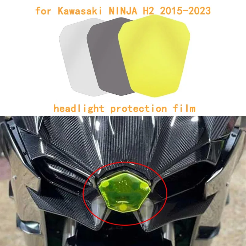 

Motorcycle accessories suitable for Kawasaki NINJA H2 2015-2023 headlight protection film/lens protector.