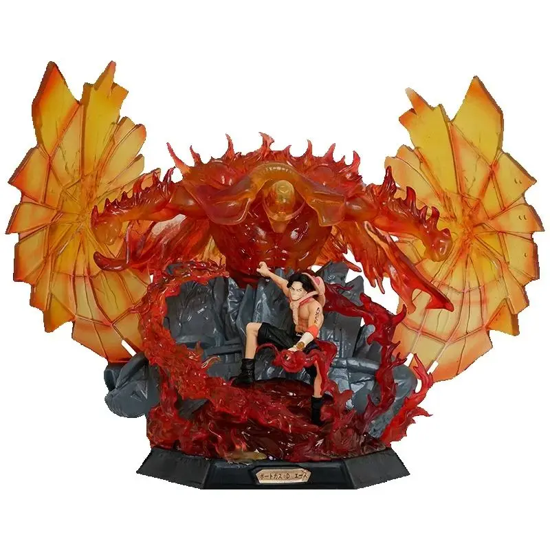 

Аниме One Piece Whitebeard Pirates Edward Newgate Portgas D Ace ПВХ Фигурка Статуя Коллекция Модель Детские Игрушки Куклы Подарки