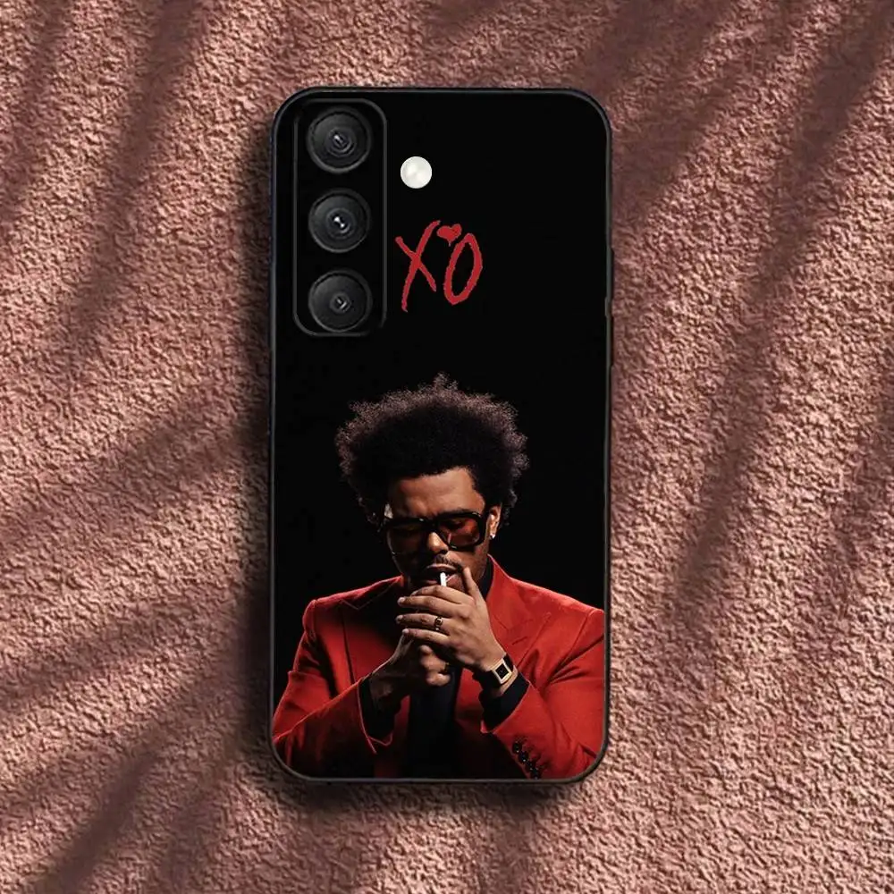 حافظة هاتف The Weeknd X-XO لهاتف سامسونج S25، S24، S23، S22، S21، S20، S10، Ultra، Plus، Lite، FE، غطاء أسود من السيليكون الناعم #6