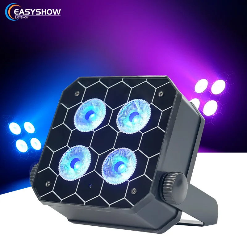 

4x18W Stage Effect Light DMX LED RGBWA UV 6in1 Battery Uplight Par Light for Disco Dj Party Show