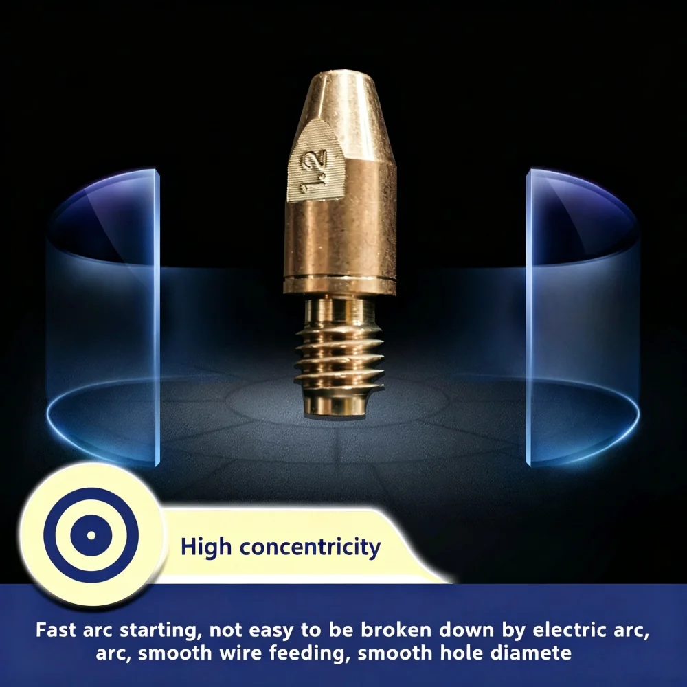 BOCI BOCHU original P.P.T0019 Contact Tips Imported Chrome Zirconium Copper Conductive Nozzles for BOCHU MIG/TIG Welding System