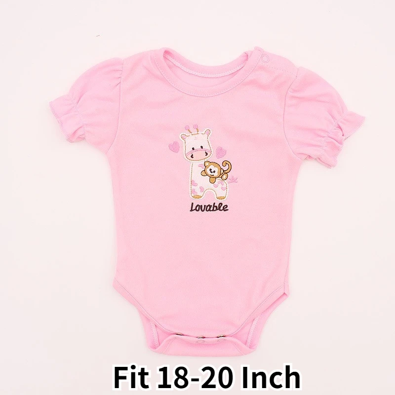 Doll Clothes For 18-22Inch Reborn Doll 45-55cm Reborn Baby Toddler Doll retooling Clothes Accessories Cute Dress