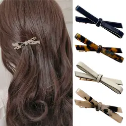 Sweet Butterfly Knot Hair Clip Casual Fashion Elegant Duckbill Clip Acetic Acid Bangs Hairpins For Women Girls