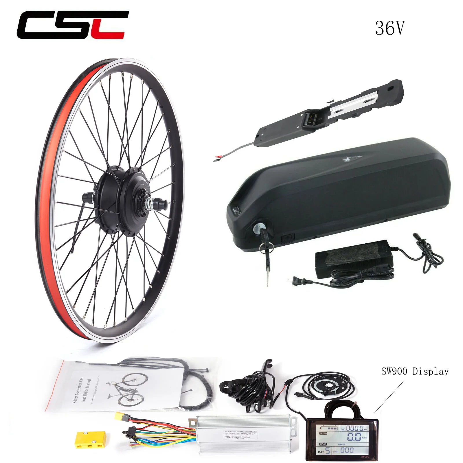 Ebike Conversion Wheel Kit 36V 250W 48V 1500W Front Rear Electric Bike Motor 18Ah 15Ah Battery 26 27.5 29 moteur velo electrique